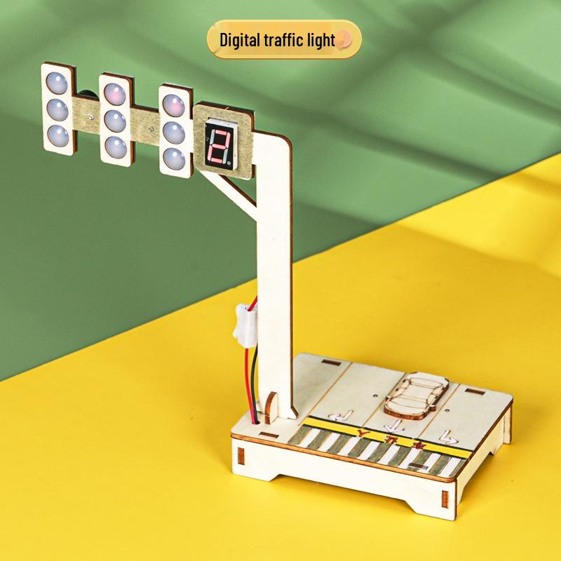 Kids DIY Traffic Light Science Experiment Kit: Red & Green Lights for Small Inventions and Gifts