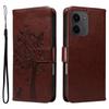 For Xiaomi Redmi 15C 4G (171mm) Phone Case with Stand Cat Tree Pattern Leather Wallet Mobile Cover