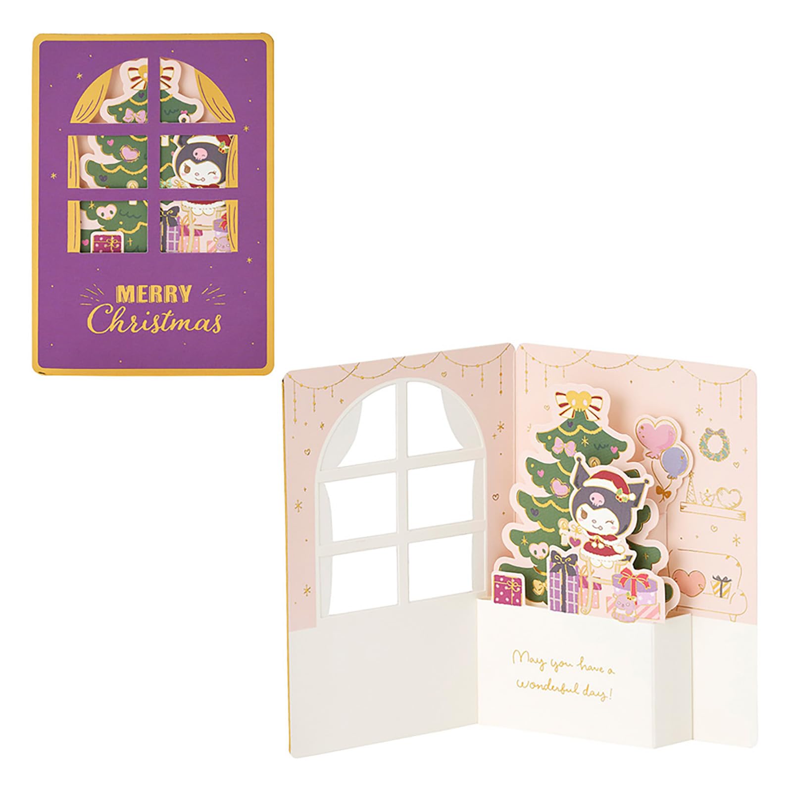 Sanrio Christmas Message Card Kuromi Tree Decoration JX 56-5