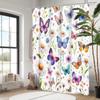 Butterfly Pattern Bathing Curtain  Bathroom Shower Curtain Waterproof With 12 Hooks Home Deco Free Ship