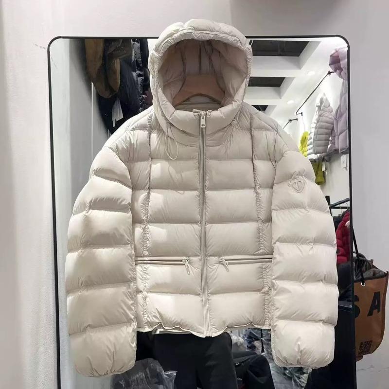 Giacca Piumino Invernale da Donna con Cappuccio e Zip, Cappotto Trapuntato, Caldo Cappotto in Piuma con Tasche
