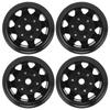 4 Pcs 1.55 Inch RC Wheel Rim Hub Universal RC Wheel Hubs for Axial AX90069 CrawlersBlack