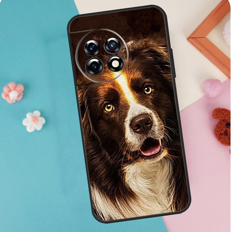 Border Collie Dog For OnePlus Nord 5 CE 2 3 4 Lite N20 N30 Case For OnePlus 15 13 12 11 10 13T 10T 12R 13R 15R