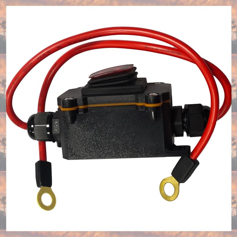 2025 Trend DC12V Inline Wire Switch DC12-24V DPST Dual Side Wiring Switch 25A IP67 With On/Off Quick Connect/Disconnect Switch