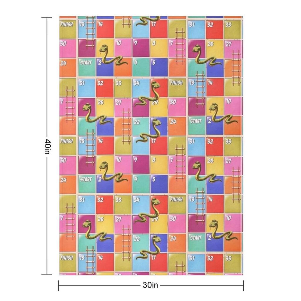 Snakes and Ladders Throw Blanket Funny Gift Thermal Fashion Sofas For Decorative Sofa Blankets
