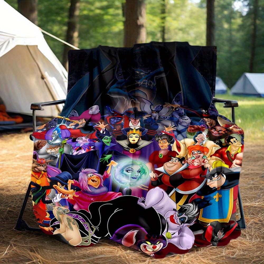 1pc, Disney Villains Blanket Soft Warm Throw Blanket for Home Decor, Living Room, Travel, Camping, Car Blankets