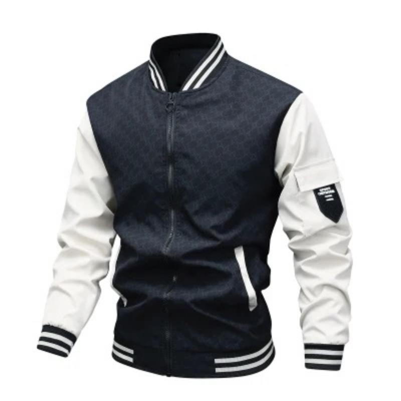 Japan and Korea Autumn Thin Coat Youth Stand-up Collar Jacket Men's Baseball Suit Trench Coat