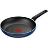 T-fal Royal Blue-Intense Frying Pan, 24cm, for Gas Stoves Only, Free of Harmful Substances Like PFOA, and Long-lasting Non-stick Properties, Model