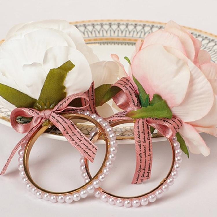 Hand Woven Faux Eucalyptuses Leaf Napkin Rings Christmas Flower Napkin Rings for Casual and Dinner Parties