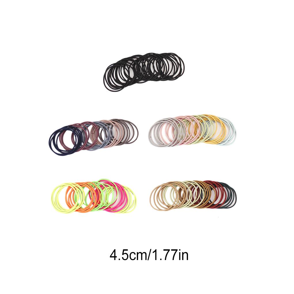 100 Pieces Girl Hair Bands Household Simple Style Women Hairs Ties Hairdressing Hairband Hairstyling Rope Headdress for Home Use