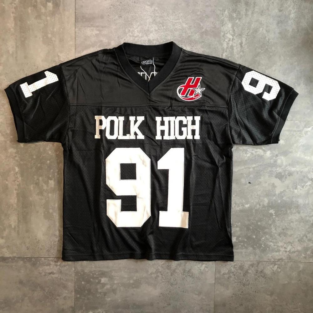 Streetwearový dres Y2K oblečení pánské hip hopové grafiky s nápisy oversized tričko punk rock prodyšné s výstřihem do V s krátkým rukávem topy