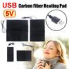 5V USB Carbon Fiber Heating Pad Hand Warmer Body Warmer Fast-Heating Heating Film Electric Winter Infrared Fever Heat Mat