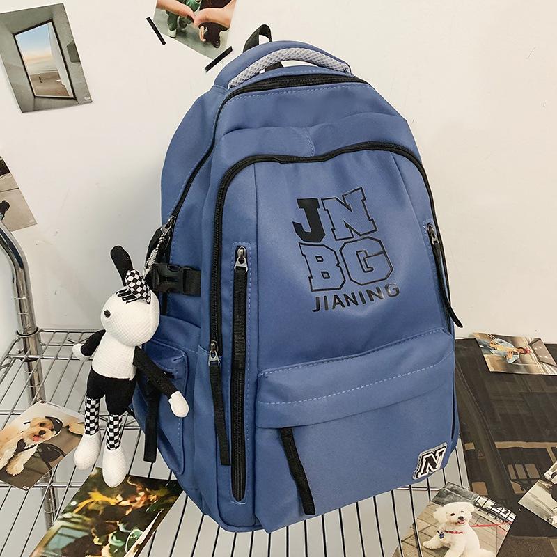 Children's Schoolbags Elementary School Students  Girls  Junior High School Students  Dirty Resistant Men's Large Capacity Letter Backpack