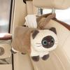 Cartoon Plush Cat Napkin Box Soft Paper Towel Dispenser Car Seat Tissue Box  Auto Accessories