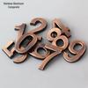 Antique Bronze 3D Number Sign for Doors (5cm) - Hotel Room or Home Header