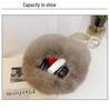 2025 Autumn/Winter Women's Minimalist Fluffy Shoulder Bag - Versatile Solid Color Handbag