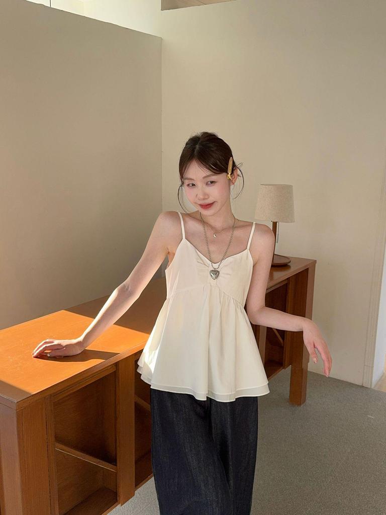 Plus Size Women's Korean-Style Sweet Slimming Camisole Vest