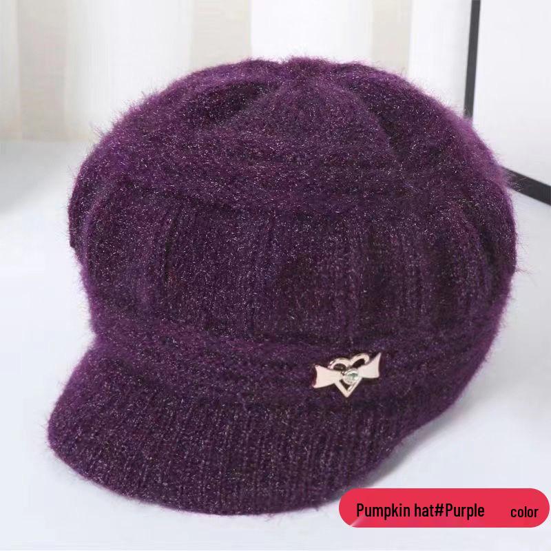 Stylish Women's Autumn & Winter Faux Mink Fur Hat for Middle-Aged & Elderly