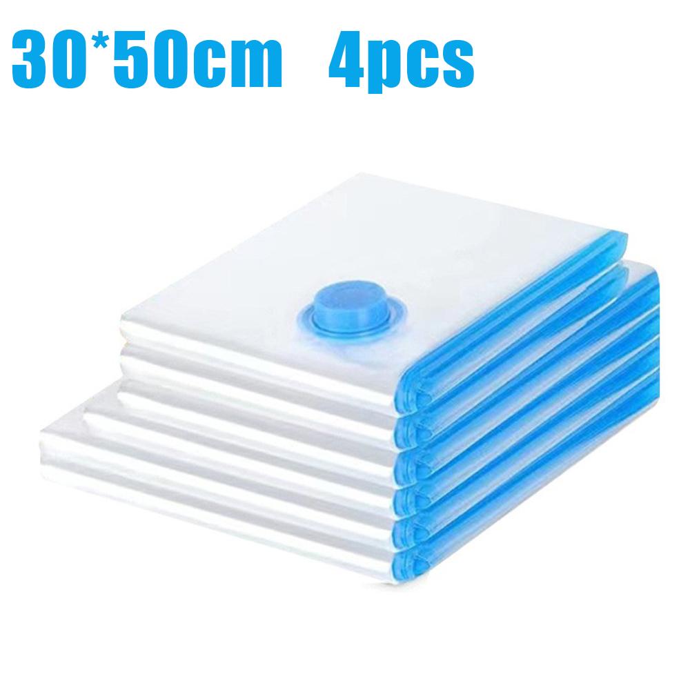 

Compression Bags for Travel 4pcs Space Saver No Vacuum or Pump Needed Storage Accessorie and Home Packing Organizers (transpare