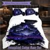 Personalized 3Pcs Bedding SetSolo Leveling Custom Text Duvet Cover Pillowcase Set Bedroom Gift