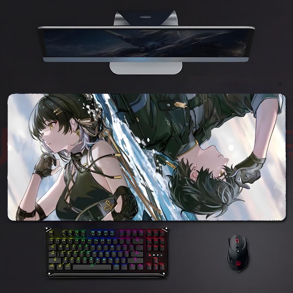 Game Openworld Wwuthering Waves Mouse Pad Large Gaming Mousepad With Stitched Edges Thickened Desk Mat Pc