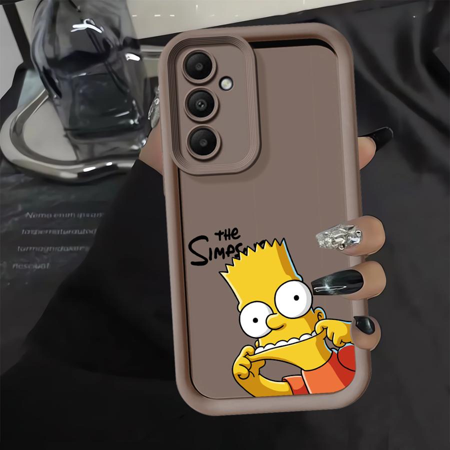 

Case for Samsung Galaxy A56 A73 A36 A54 A55 A24 A35 A52 A32 A21s A22 A25 A26 Phone Cover Cartoon Homero Simpson Galaxy A55 5G