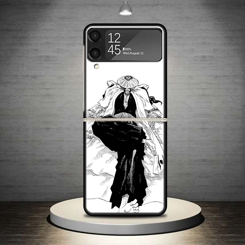 

Bleach Kyoraku Shunsui Phone Case For Samsung Galaxy Z Flip 7 6 5 4 3 5G Shockproof Cover Z Flip7 Flip6 ZFlip5 Flip3 Flip4 Luxur Samsung Z Flip 4