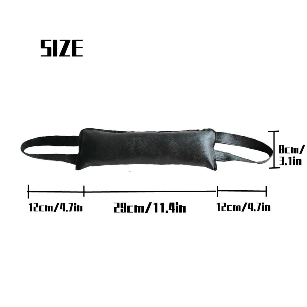 Leather Dog Tug Toy Dog Training Bite Pillow Dog Bite Toy Puppy Training Interactive Play for Small Medium Dogs Bite Stick Toys