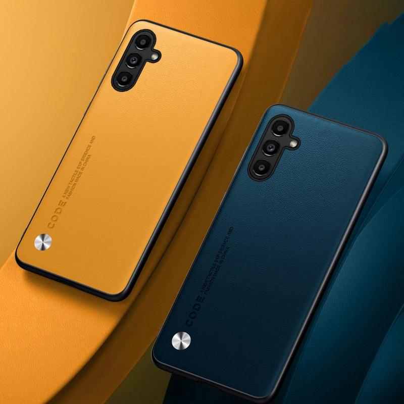 Luxusní pouzdro z PU kůže pro Samsung Galaxy A04S A04 A14 A34 A54 A13 M13 4G 5G Kryt Silikonové Plná Ochrana Pouzdro na Telefon Coque