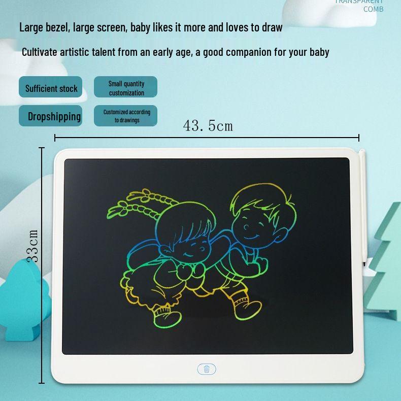 LCD Writing Tablet: 6.5-20 Inch Colorful Children's Doodle & Drawing Board