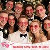 16-160Pcs Wedding Heart Shape Sunglasses Bachelorette Party Favor for Guests Fun Party Sunglasses Rimless Heart Shaped Glasses