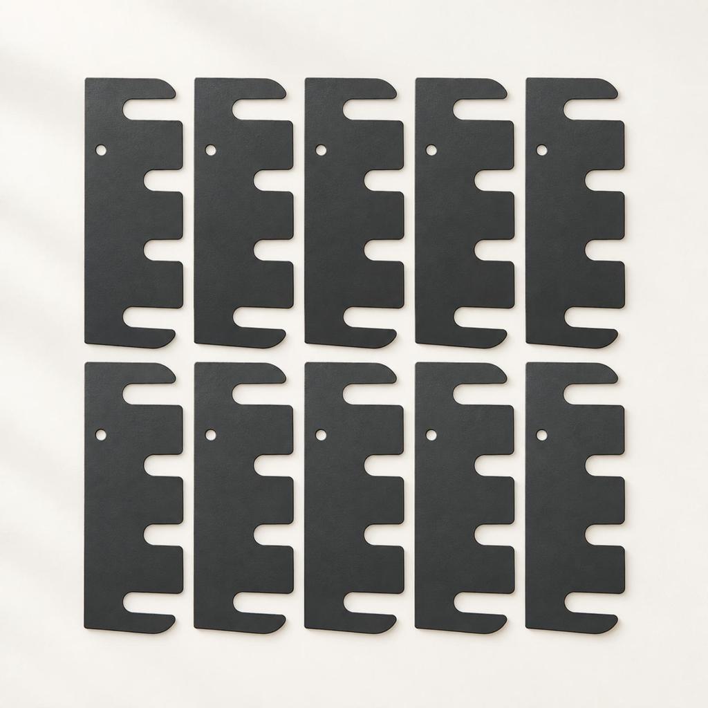10 Pieces Door Hinge Repair Shim Coated Finish Easy to Install Hole Filler Plate for