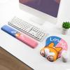 Cartoon Cute Girl 3D Silicone Mouse Pad with Wrist Rest for Office & Esports