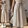 Women's High-Waist Wide-Leg Skirt Pants - Slimming Casual Summer Style