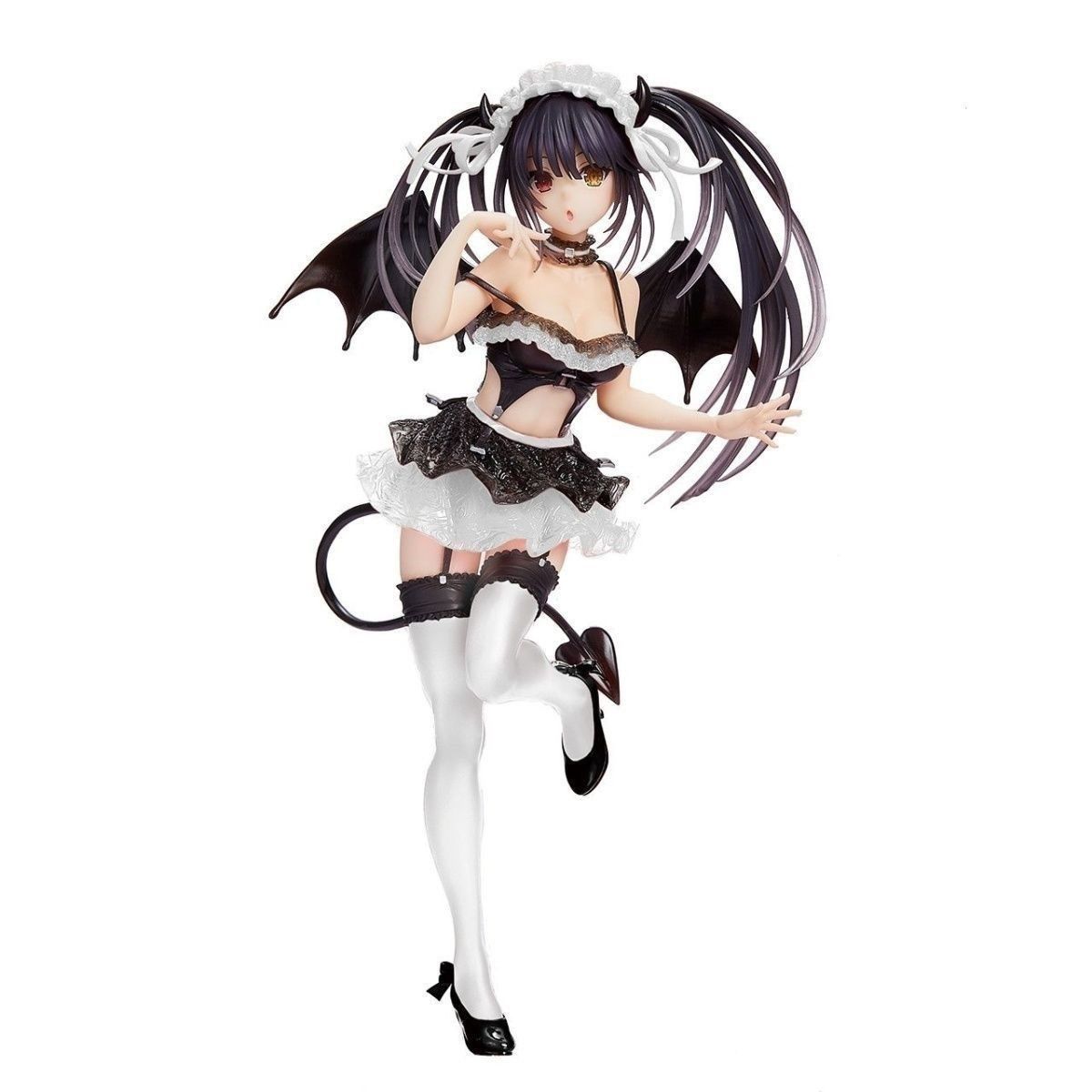 

20 см в высоту Аниме : Date A Live - Tokisaki Kurumi - White Little Devil Anime Beautiful Girl Garage Kit (ГК) модель Tokisaki Kurumi