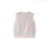 Double-Layer Knit Baby Vest - Warm Round Neck Outerwear for Boys & Girls - Stylish Autumn/Winter