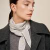 100% Wool Triangle Petite Scarf Light Gray