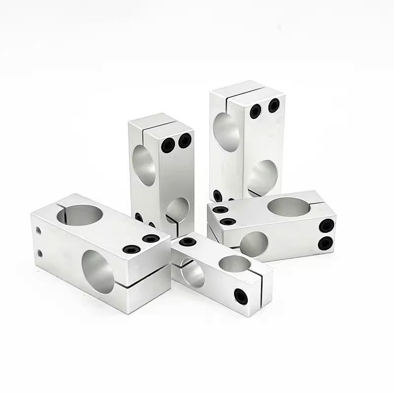 Pillar fixing clamp vertical fixed diameter fastening aluminum alloy optical axis cross block steel pipe fixing bracket connecti