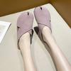 Baotou Half Slippers Women's Outer Wear 2025 New Summer Flat-bottomed Lazy One-footed Soft-soled Birkencool Slippers
