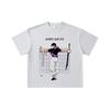 260 GSM Double Yarn 32 Count 100% Cotton Jujutsu Kaisen V48 Toji Print Unisex Heavy Cotton T Shirt