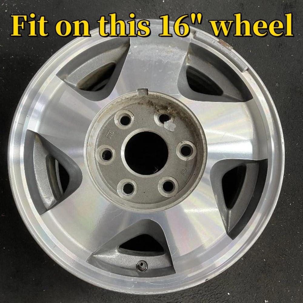 

1PC 200MM 7 7/8 Silver Brushed Aluminum Rim Wheel Hub Center Cap Hubcap Cover Fit for Chevy 1992-1999 16 6 Lugs Aluminum Wheels 9593197 15650047