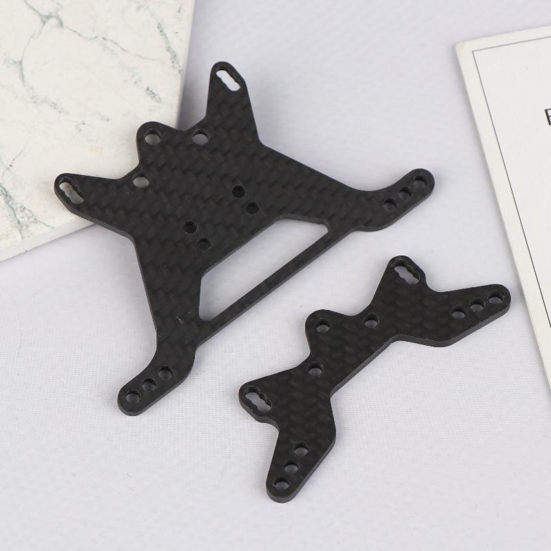 1Set Karbon-Dämpferstrebe Vorne Hinten Für Tamiya Tt-02B 1/10 RC Auto Chassis Teile RC Auto Ersatz Front-Dämpferstrebe