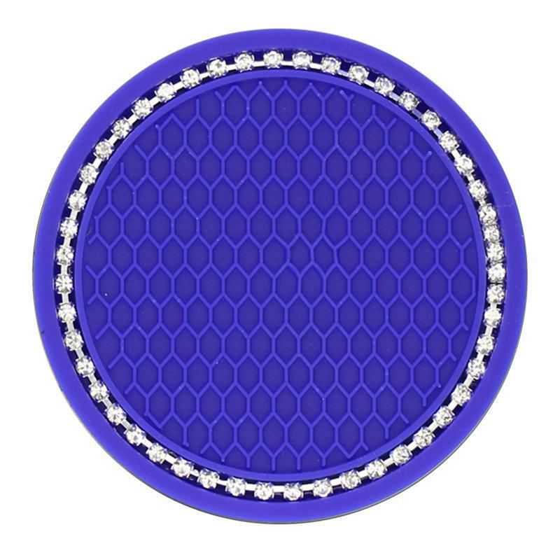 Creative Honeycomb Car Coaster: Cross-Border Multifunctional Storage with Rhinestone Anti-Slip Mat