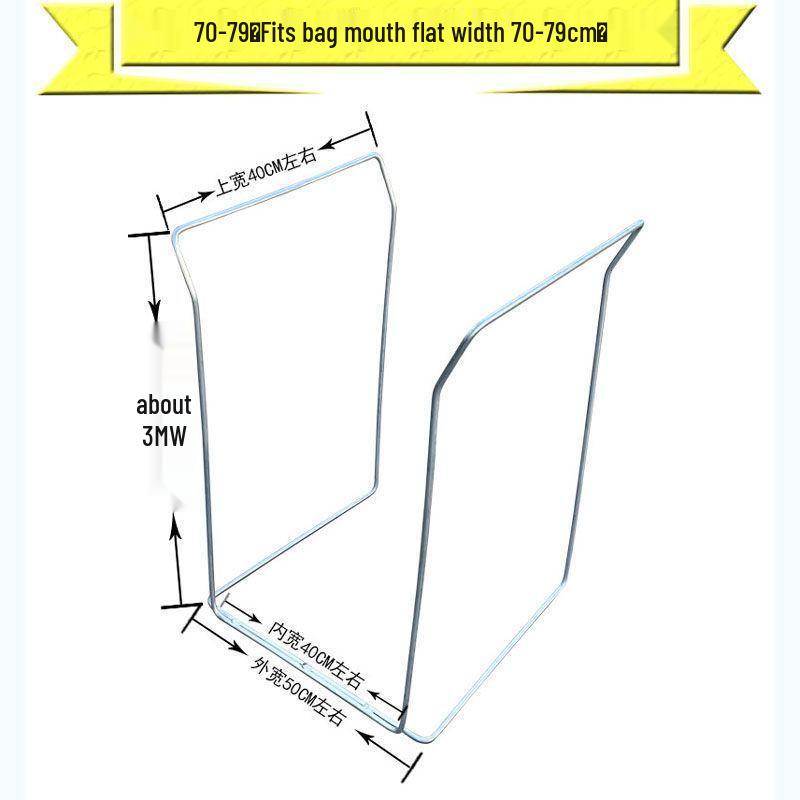 Outdoor Portable Trash Bag Holder - Large Hanging Rack for Camping and Agricultural Use.