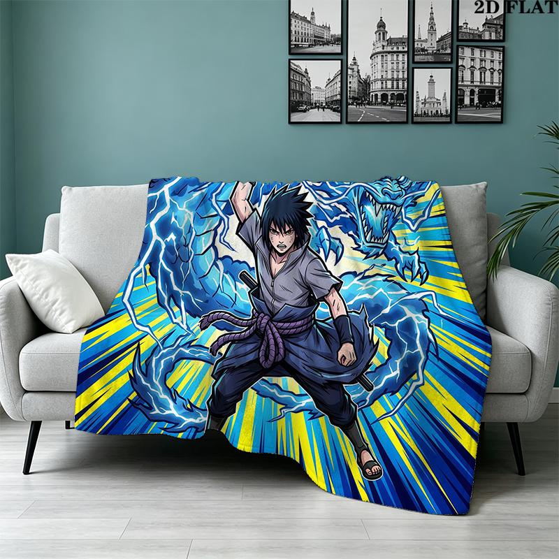 Custom Name,Naruto Printed Flannel Blanket, soft throw for bedroom sofa, washable, Christmas present, great gift.