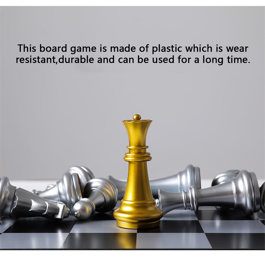 Toddlers Board Game International Chess Folding Professional Chessboard Parent-child Toys Supply for Outdoor Travelling