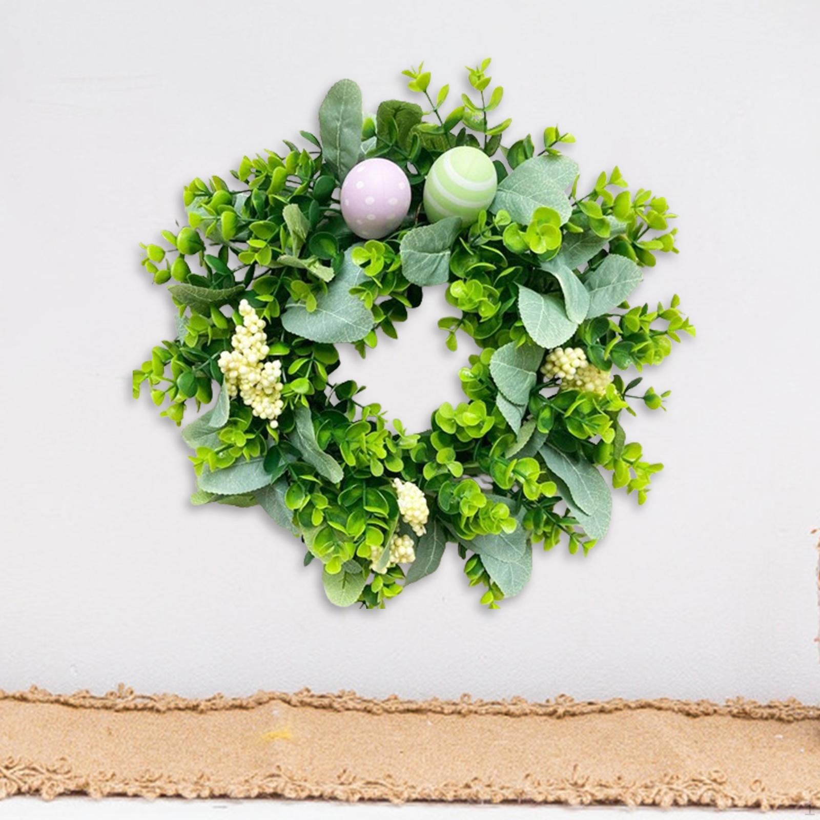 

Пасхальный Венок Яйцо Цветок Цветочный Окно Висит Зелень Гирлянда Весна Дверь 30CM