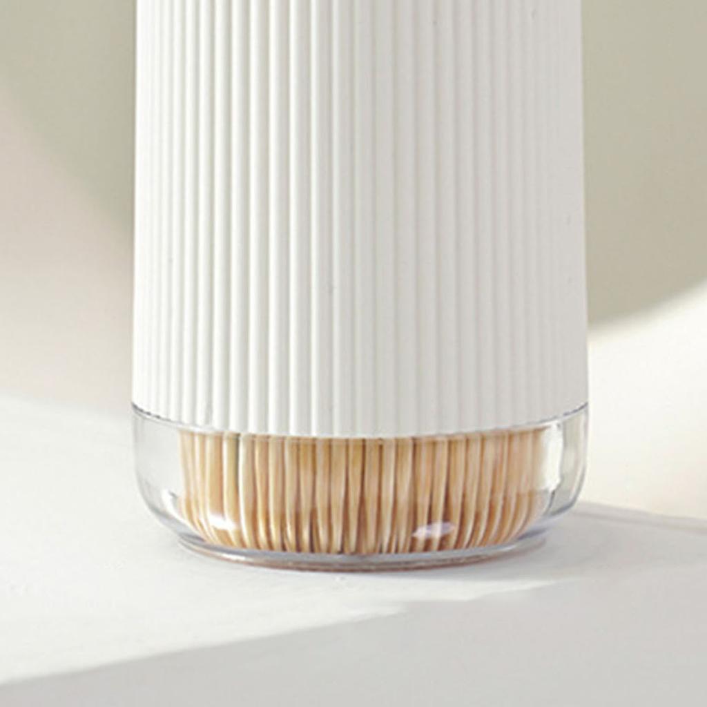 Toothpick Holder Multipurpose Luxury Creative Portable Tooth Pick Storage Dispenser for Kitchen Restaurant Round Top