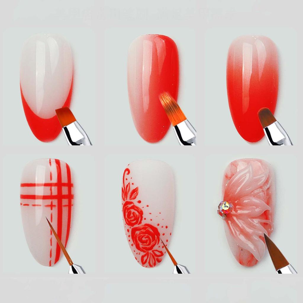 LaserNail Art Pen Brush Set di pennelli per unghie per manicure Professional Salon Design Disegno Flower Pen Nail Art Tool