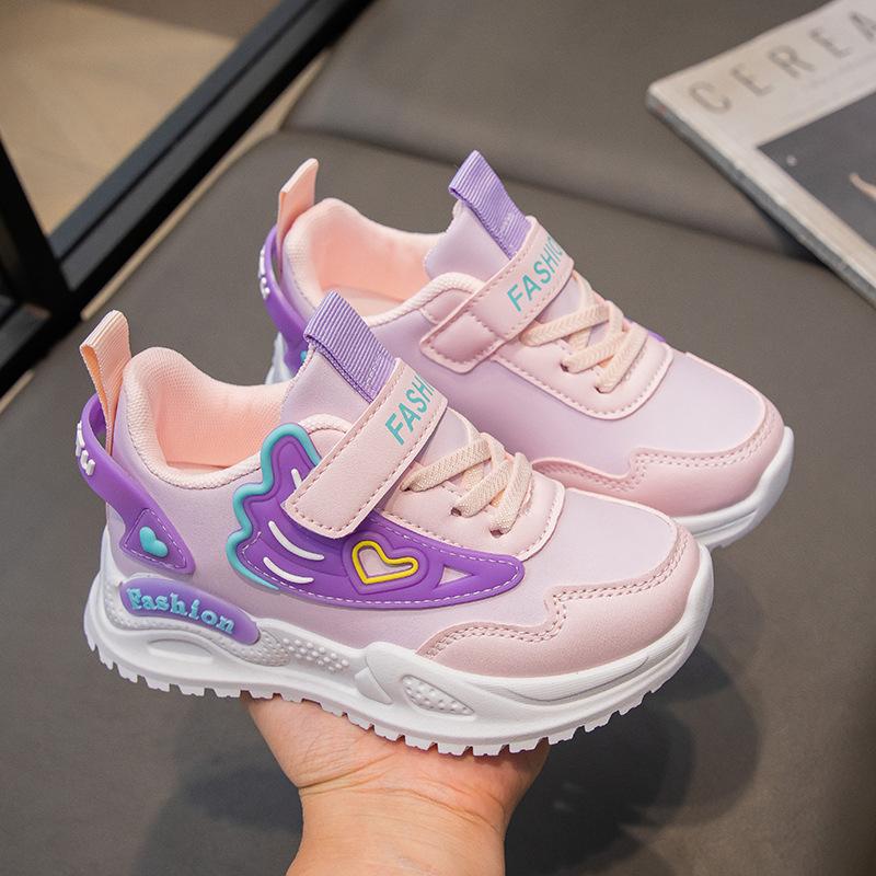 

Спортивная обувь для девочек 2025 весна новая легкая для девочек среднего и старшего возраста кроссовки для бега повседневная студенческая обувь на мягкой подошве туфли принцессы 37